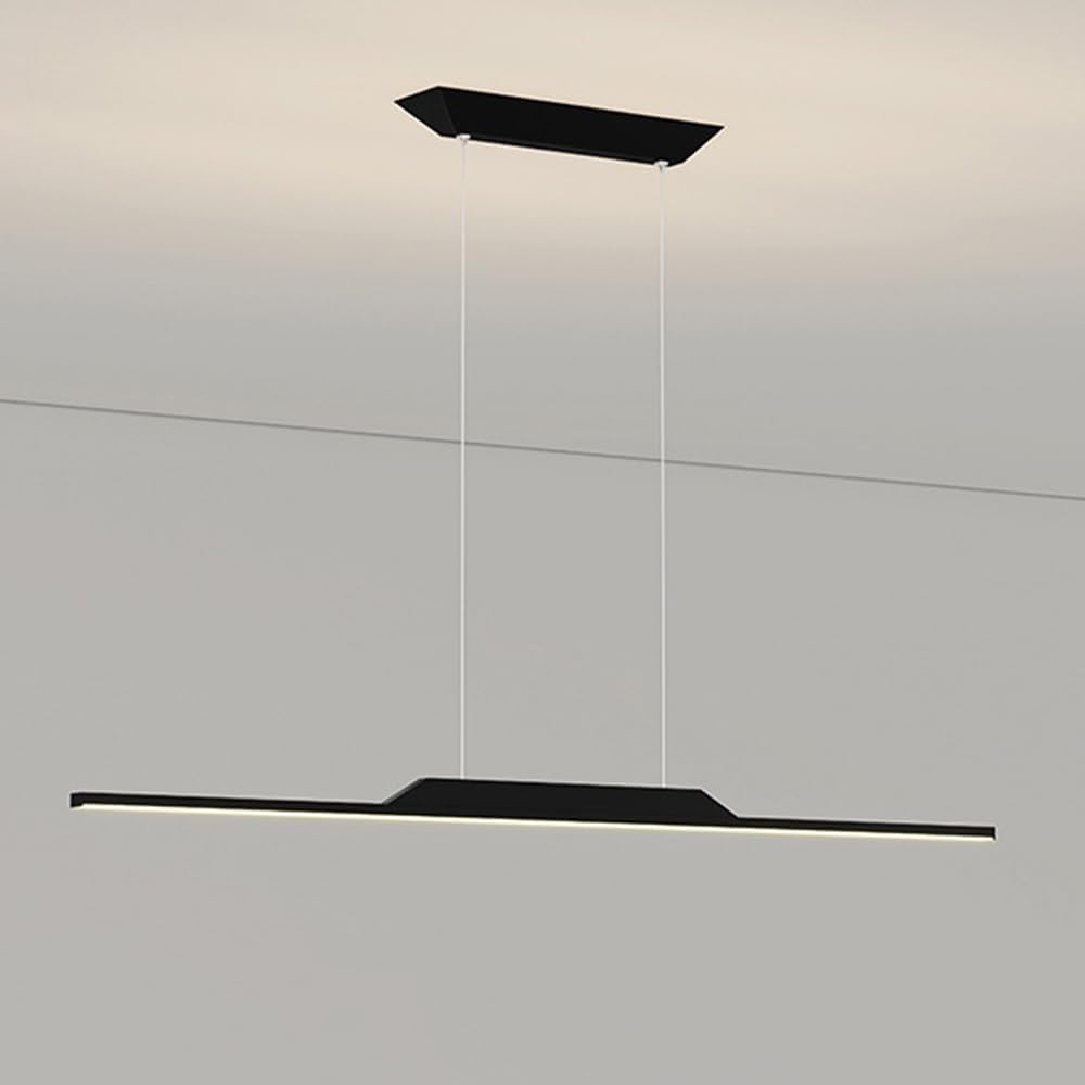 Nordic Flat Line Pendant Light for Kitchen and Bar Black Norenza