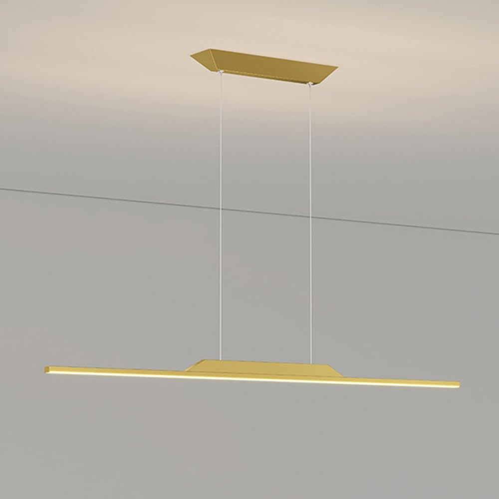 Nordic Flat Line Pendant Light for Kitchen and Bar Gold Norenza