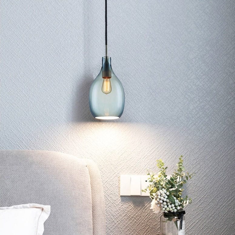 Nordic Glass Shade Suspension Light Halek Norenza