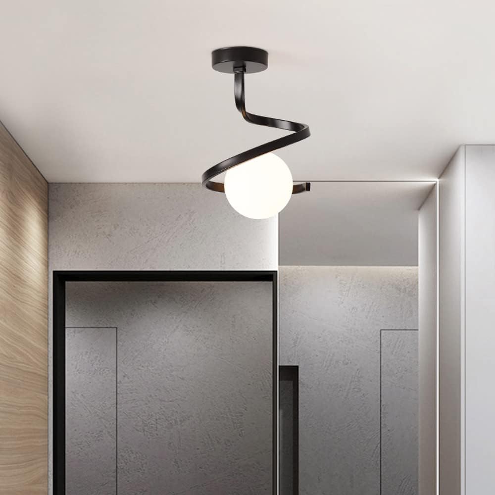 Nordic Glass Sphere Ceiling Light Fixture Norenza