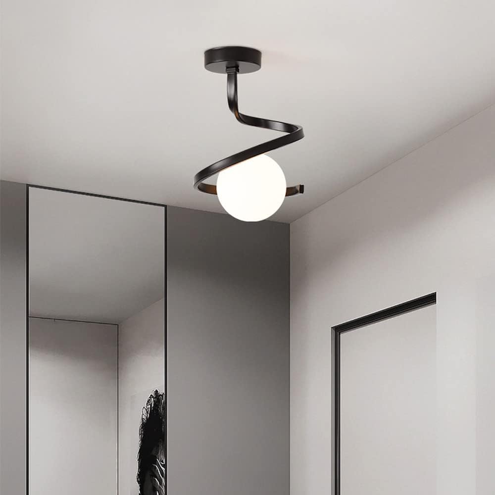 Nordic Glass Sphere Ceiling Light Fixture Norenza