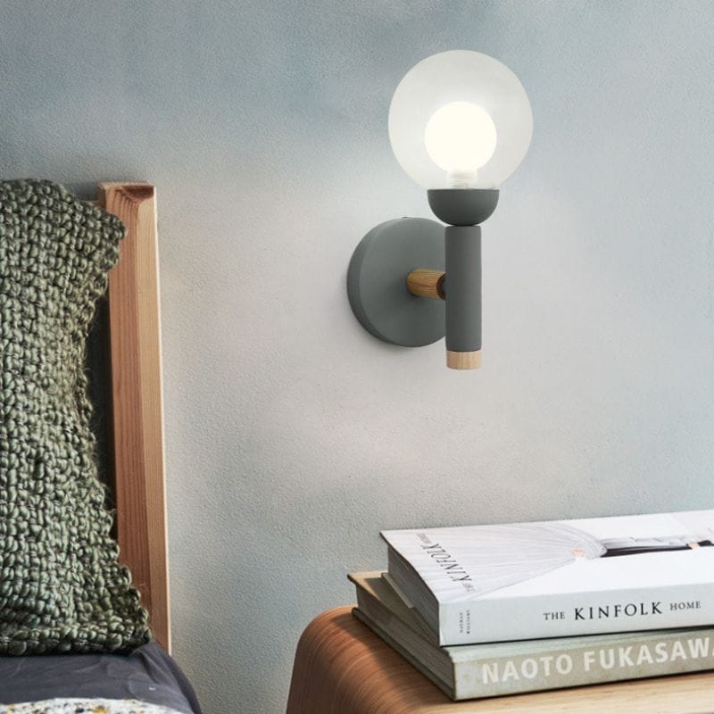 Nordic Glass Wall Lamp for Bedroom & Living Spaces Norenza