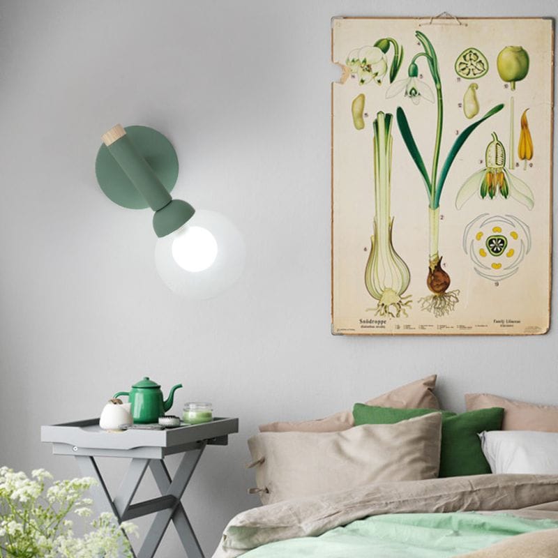 Nordic Glass Wall Lamp for Bedroom & Living Spaces Norenza