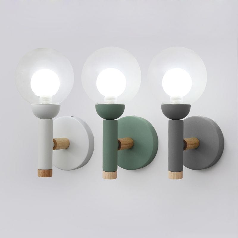 Nordic Glass Wall Lamp for Bedroom & Living Spaces Norenza