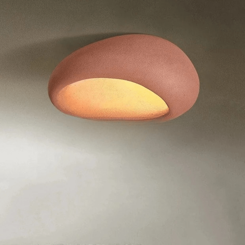 Nordic LED Egg Tart Ceiling Light Red Norenza