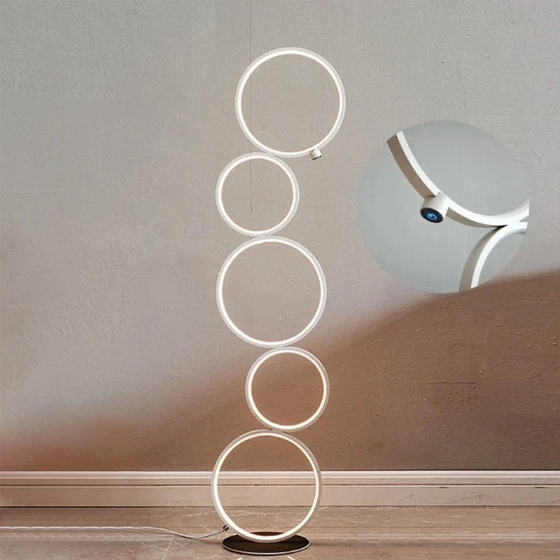 Nordic LED Floor Lamp for Living Room Decor White Norenza
