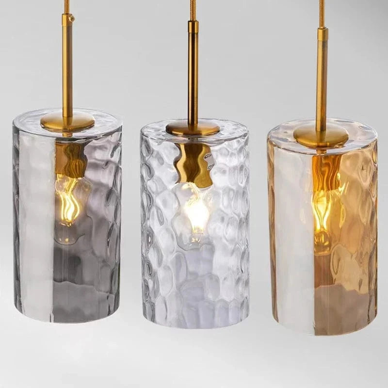 Nordic LED Glass Pendant Light for Kitchen Lighting Clear Norenza