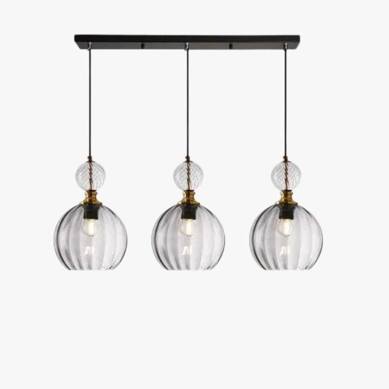 Nordic LED Glass Pendant Light Gray / 3 lights Norenza