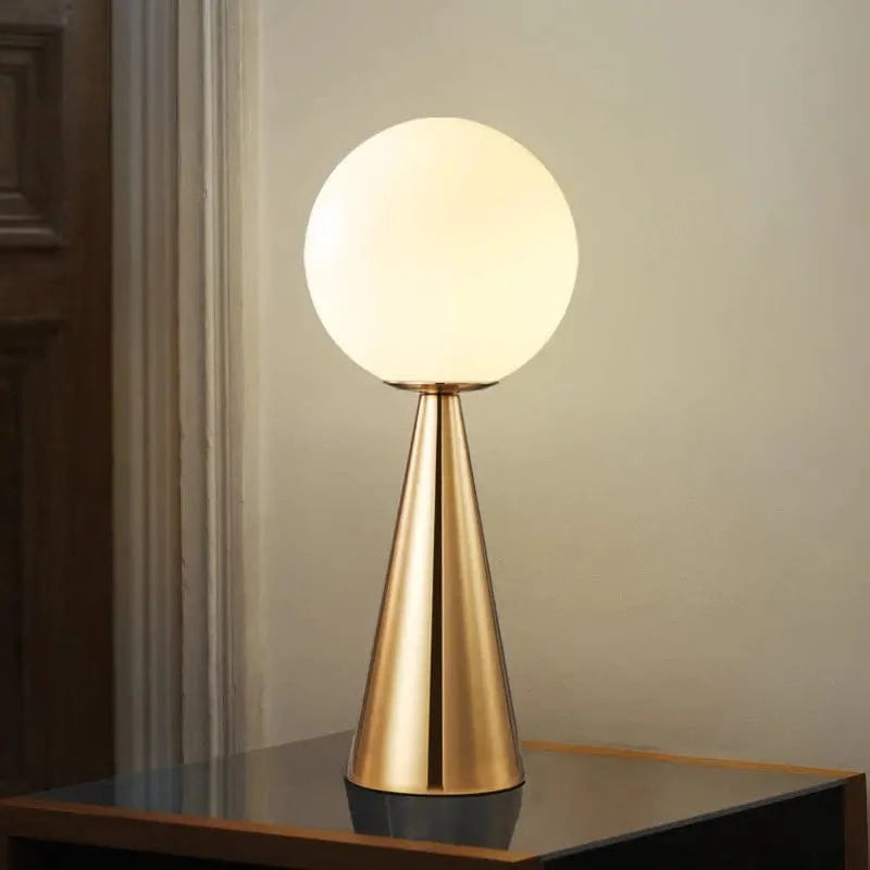 Nordic LED Globe Desk Lamp for Nighttime Decor Gold Norenza