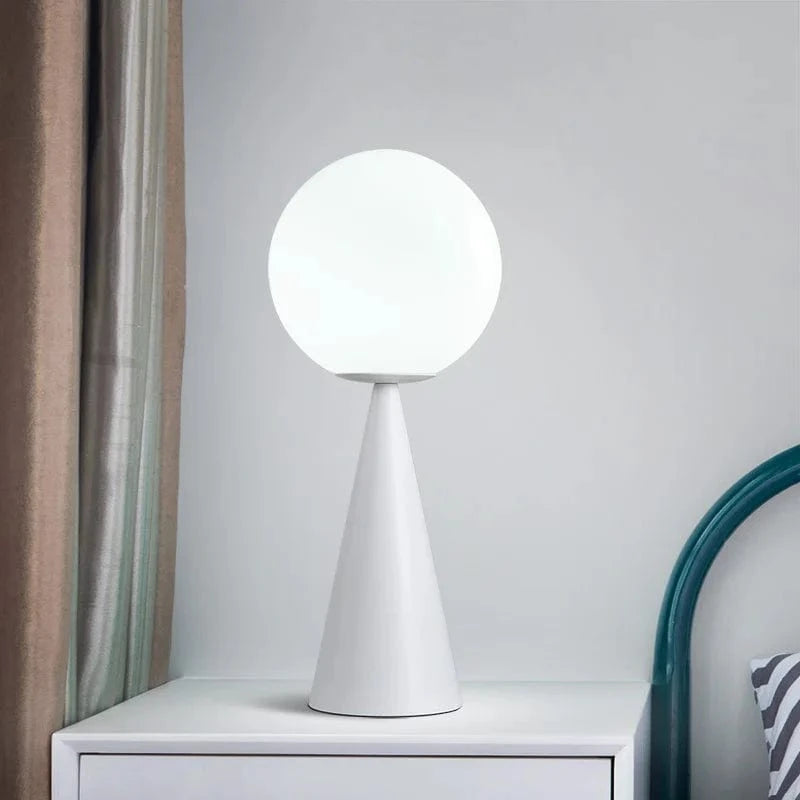 Nordic LED Globe Desk Lamp for Nighttime Decor White Norenza