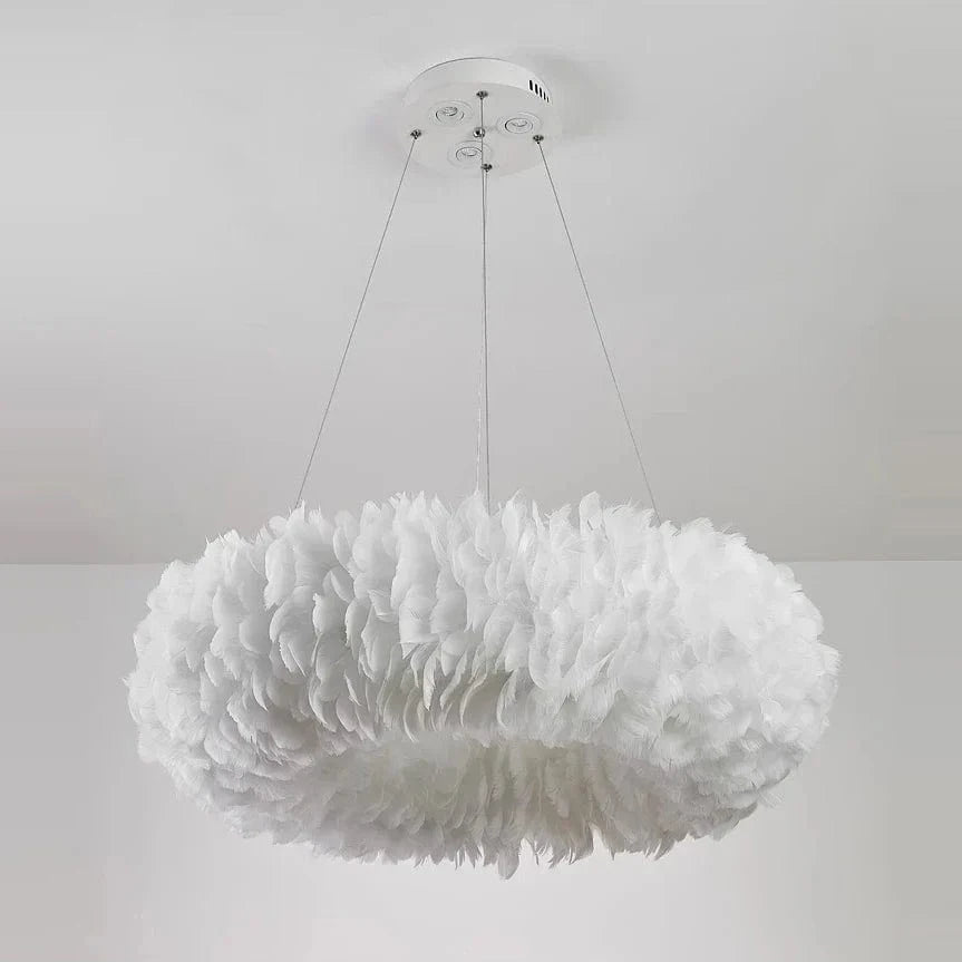 Nordic LED Pendant Light with Feather Suspension Norenza