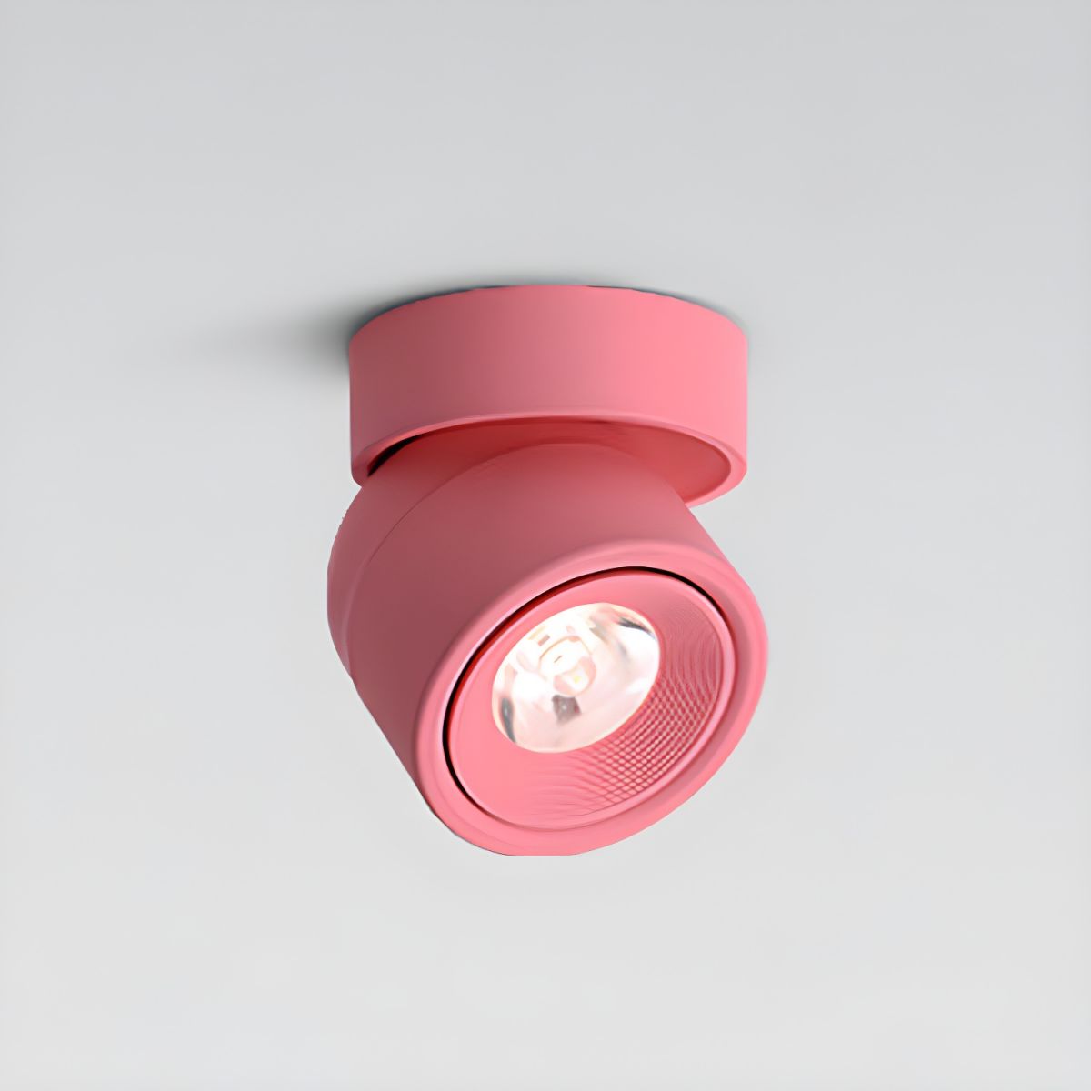 Nordic LED Surface Mounted Spotlights - Adjustable & Foldable Pink Norenza