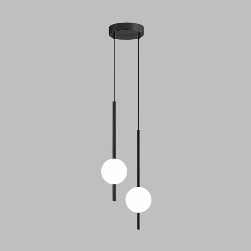 Nordic LED Suspension Light for Kitchen Island 2 lights / Black Norenza