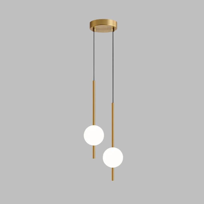 Nordic LED Suspension Light for Kitchen Island 2 lights / Gold Norenza