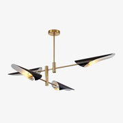 Nordic Metal Branch Chandelier with Elegant Design Black / 4 lights Norenza