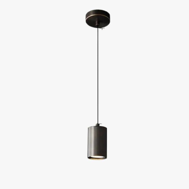 Nordic Minimalist Brass Pendant Light for Bedroom and Dining Space Black Norenza