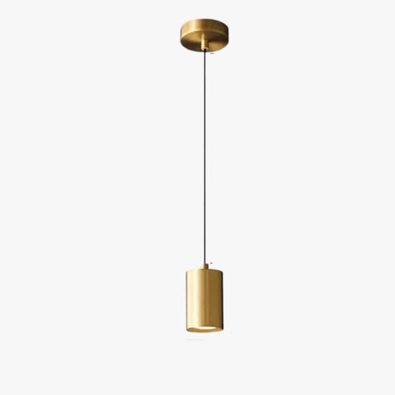 Nordic Minimalist Brass Pendant Light for Bedroom and Dining Space Gold Norenza