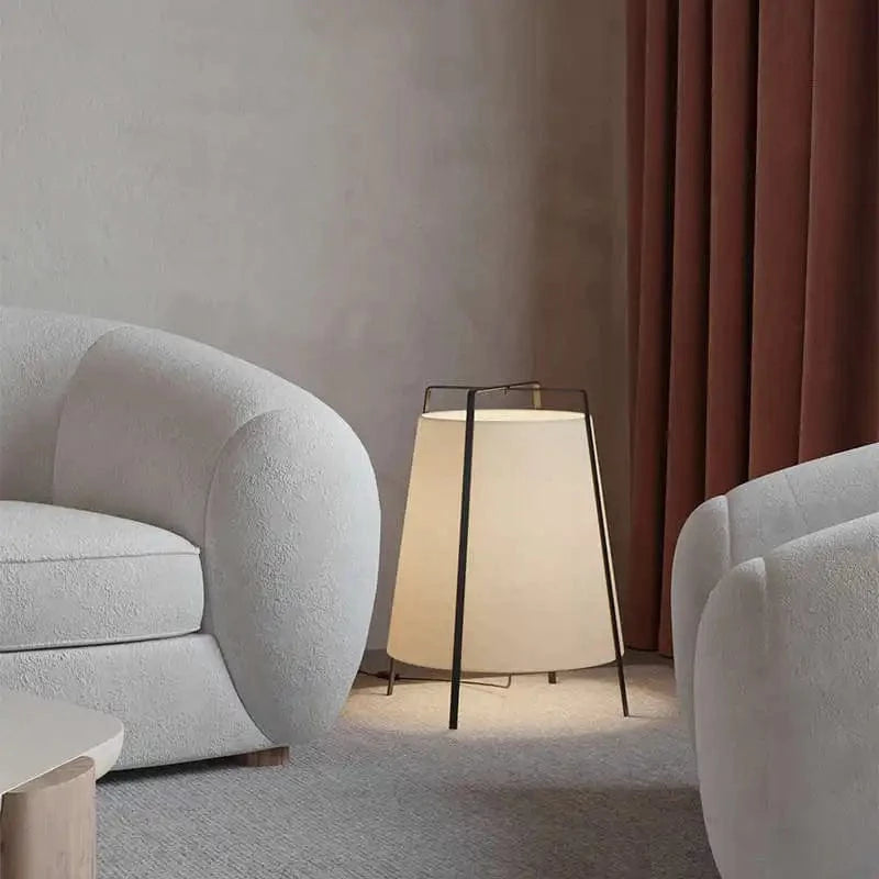 Nordic Minimalist Floor Lamp with Creative Fabric Shade Norenza