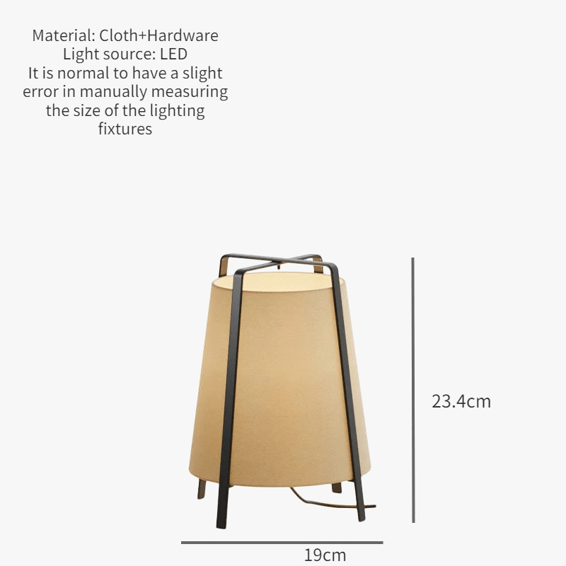 Nordic Minimalist Floor Lamp with Creative Fabric Shade Small Norenza