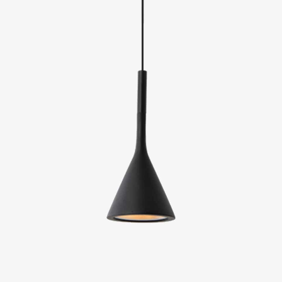 Nordic Resin Cone Suspension Design Black Norenza