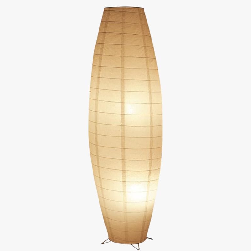 Nordic Style Woven Paper LED Floor Lamp Norenza