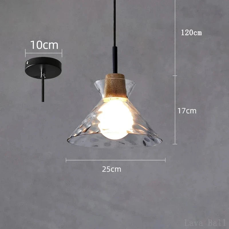 Nordic Suspension Light with Glass Shade for Restaurants C Norenza
