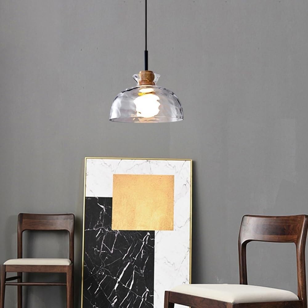 Nordic Suspension Light with Glass Shade for Restaurants Norenza