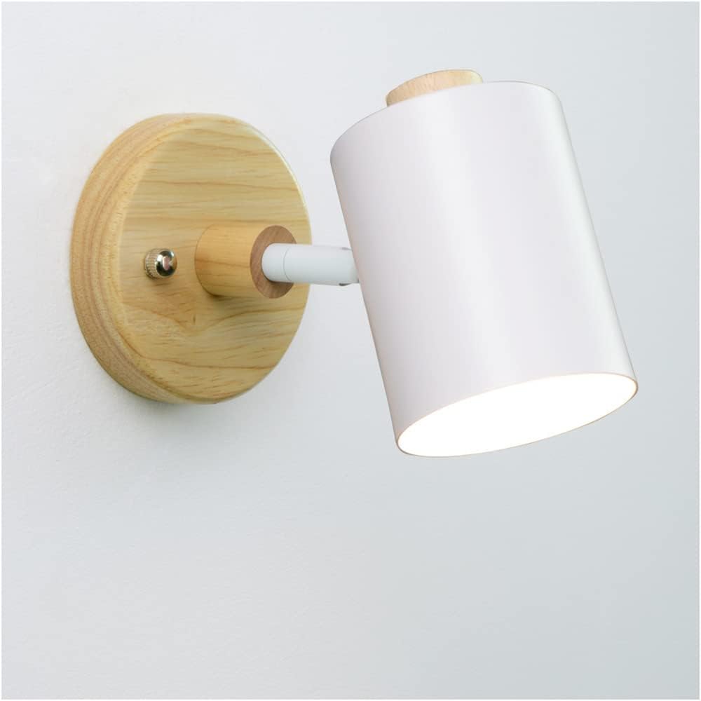 Nordic Wall Sconce Nightstand Lamp with Switch White Norenza