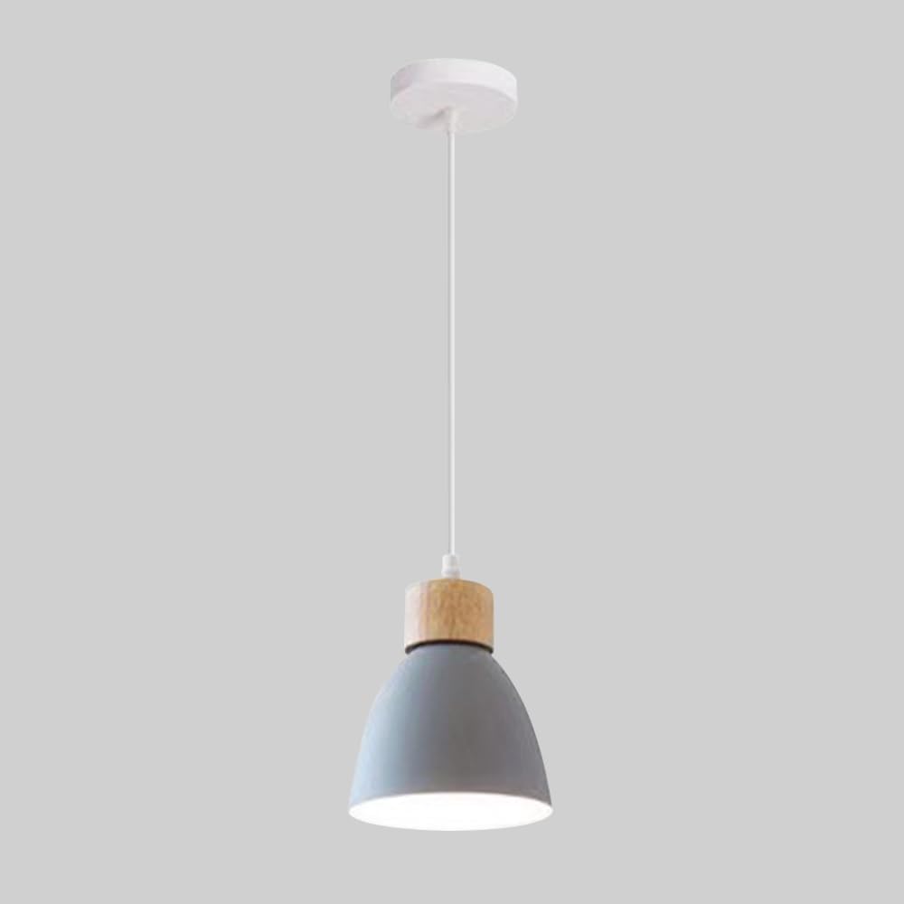 Nordic Wood Decorative Pendant Light Gray Norenza