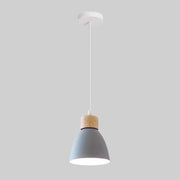 Nordic Wood Decorative Pendant Light Gray Norenza