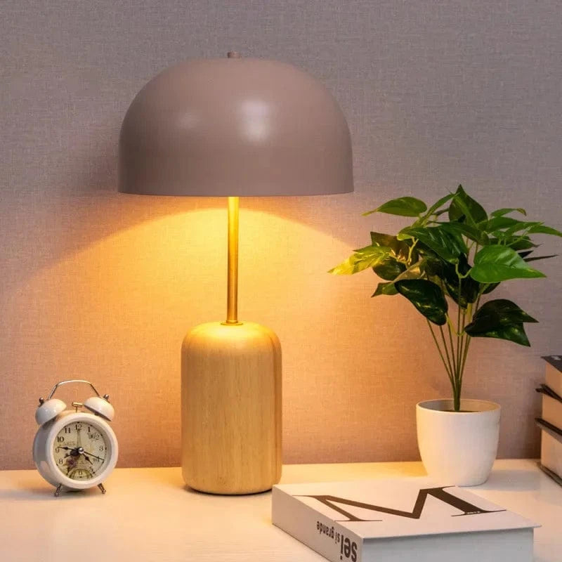 Nordic Wooden Lamps for Decorative Office and Reading Pink Norenza