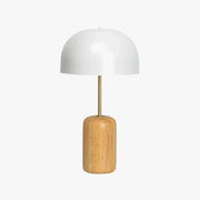 Nordic Wooden Table Lamp – Modern Scandinavian Bedside Light White Norenza