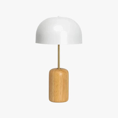 Nordic Wooden Table Lamp – Modern Scandinavian Bedside Light