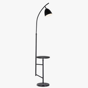 Nordic Design Gold Shelf Floor Lamp for Living Room, Marble Nightstand Light
