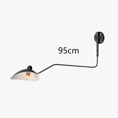Modern Minimalist Nordic Wall Sconce with Adjustable Arm for Living Room, Study, Bedroom, and Reading