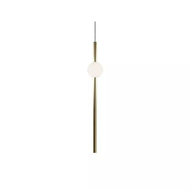 Orion LED Gold Tube Design Pendant Light Gold / Vertical Norenza
