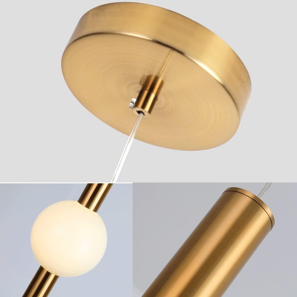 Orion LED Gold Tube Design Pendant Light Norenza