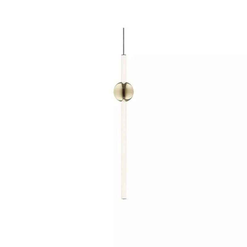 Orion LED Gold Tube Design Pendant Light White / Vertical Norenza