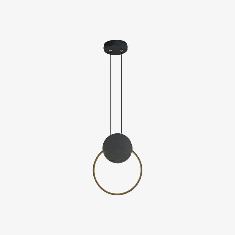 Oryna Geometric Minimalist LED Suspension Light Black / Sphere Norenza