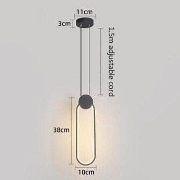 Oryna Geometric Minimalist LED Suspension Light Norenza