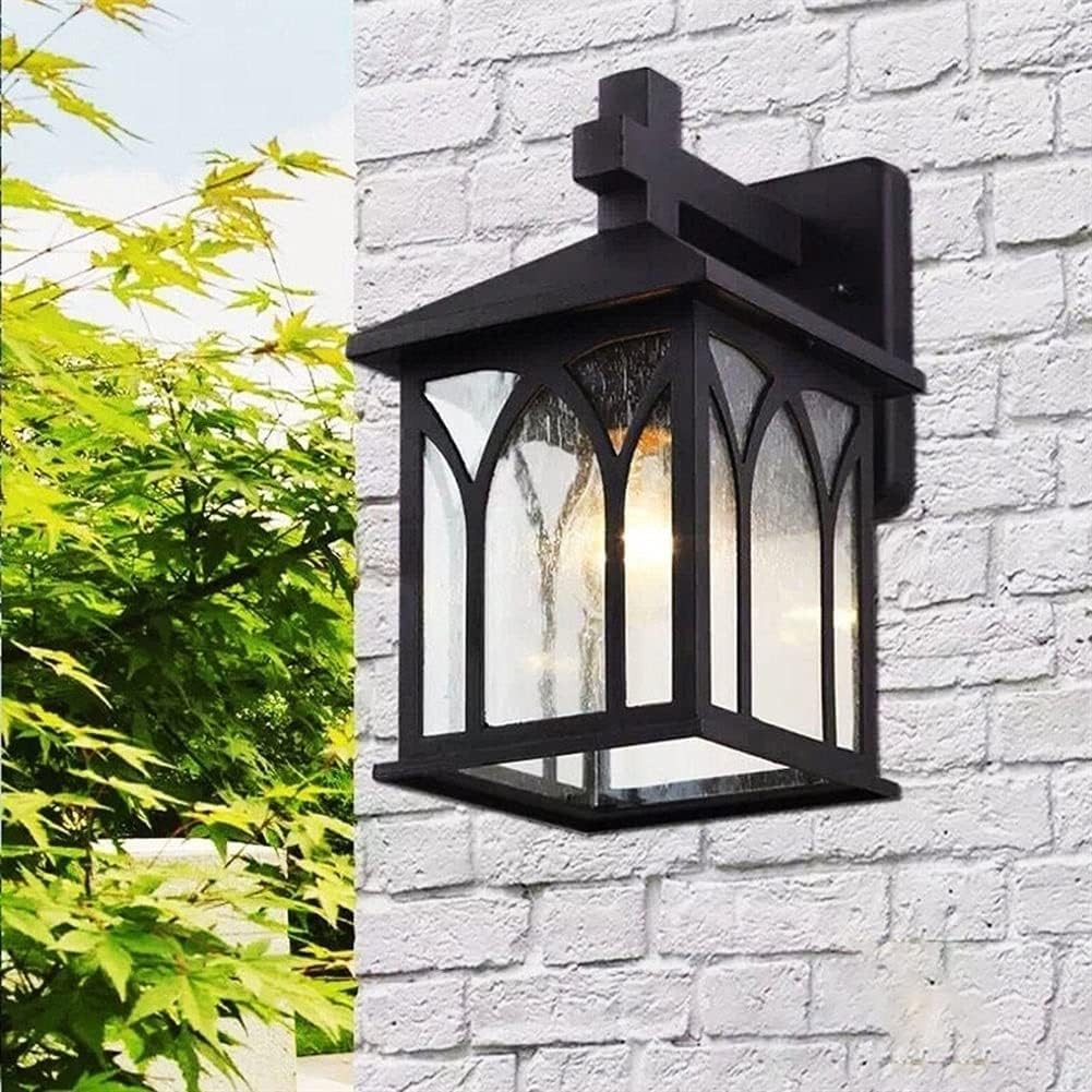 Outdoor LED Aluminum Wall Sconce for Garden Black Norenza