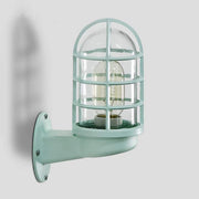 Outdoor LED Colorful Pendant Light with Cylindrical Cages Green Norenza