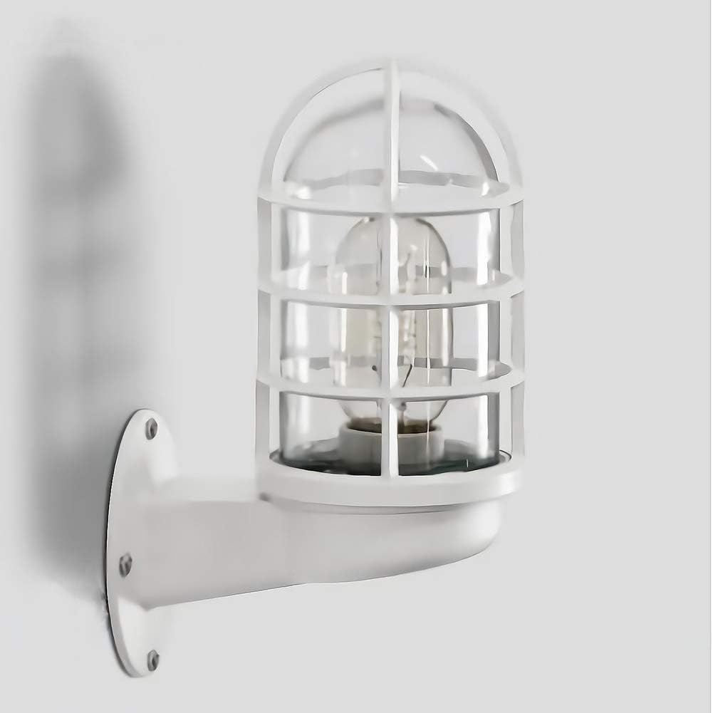 Outdoor LED Colorful Pendant Light with Cylindrical Cages White Norenza