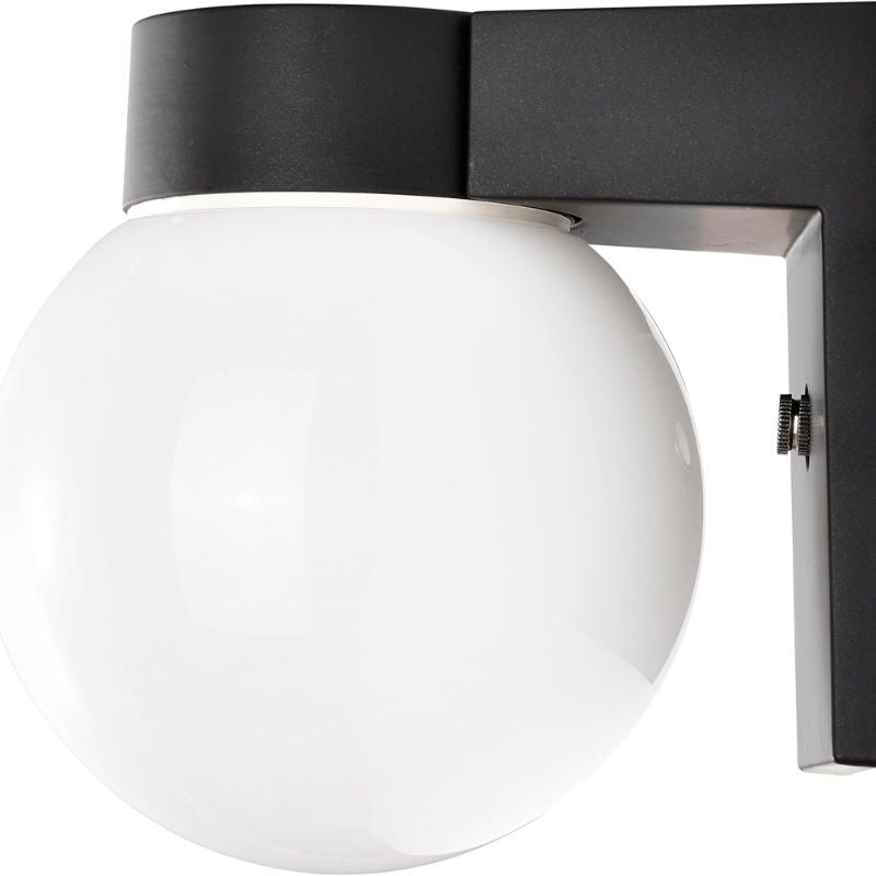 LED Outdoor Acrylic Ball and Base Wall Light