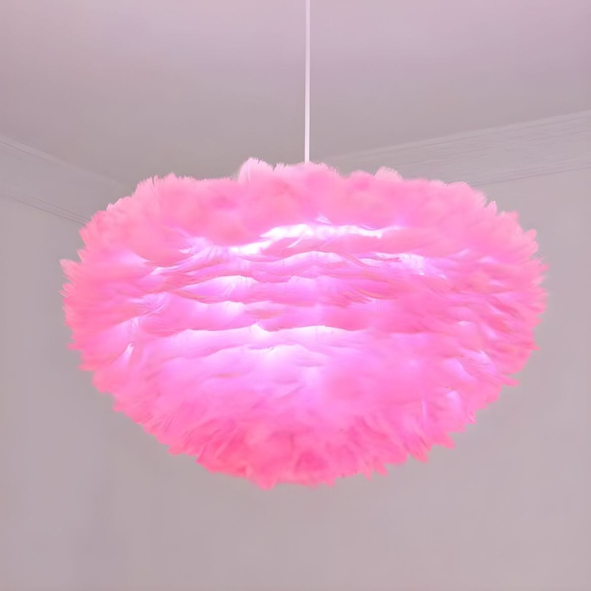 Oval LED Fairy Feather Pendant Light Norenza