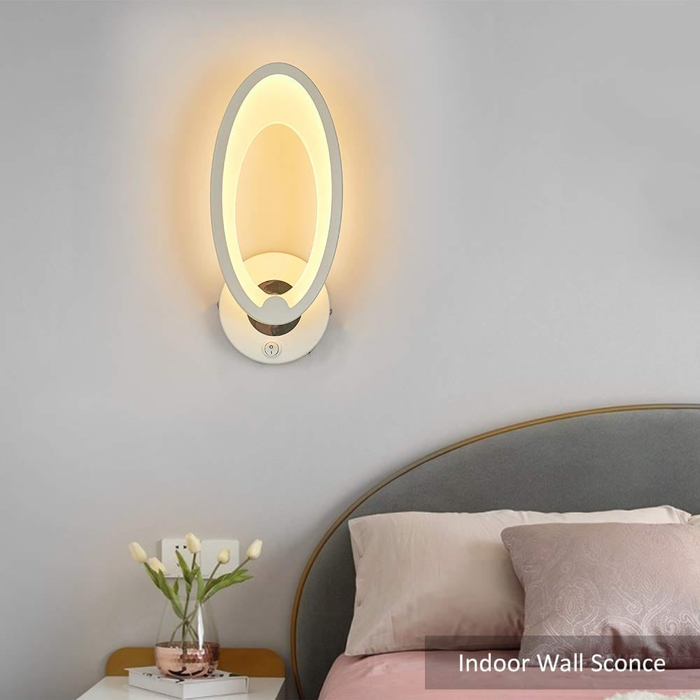Oval LED Wall Sconce for Room Decoration Norenza