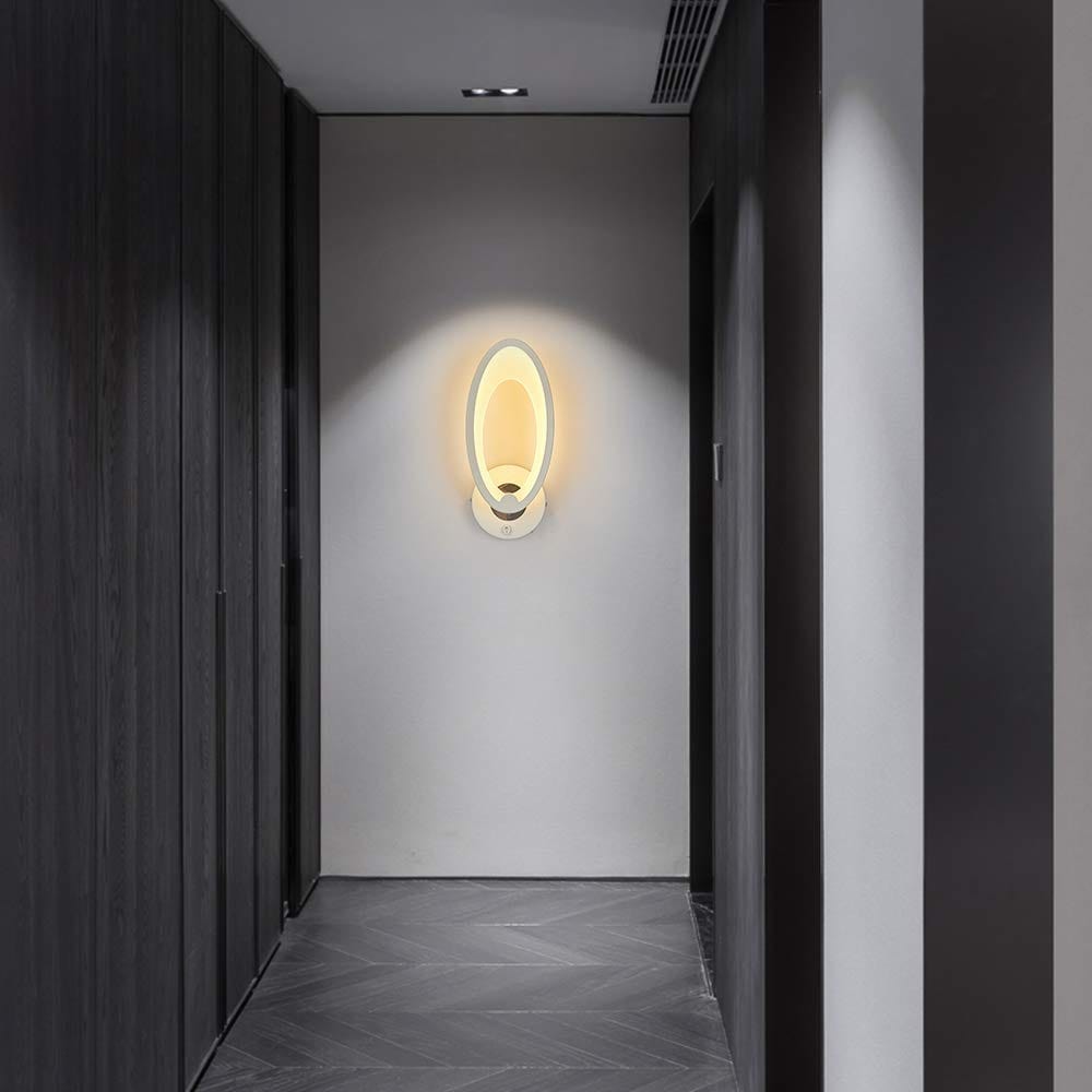 Oval LED Wall Sconce for Room Decoration Norenza