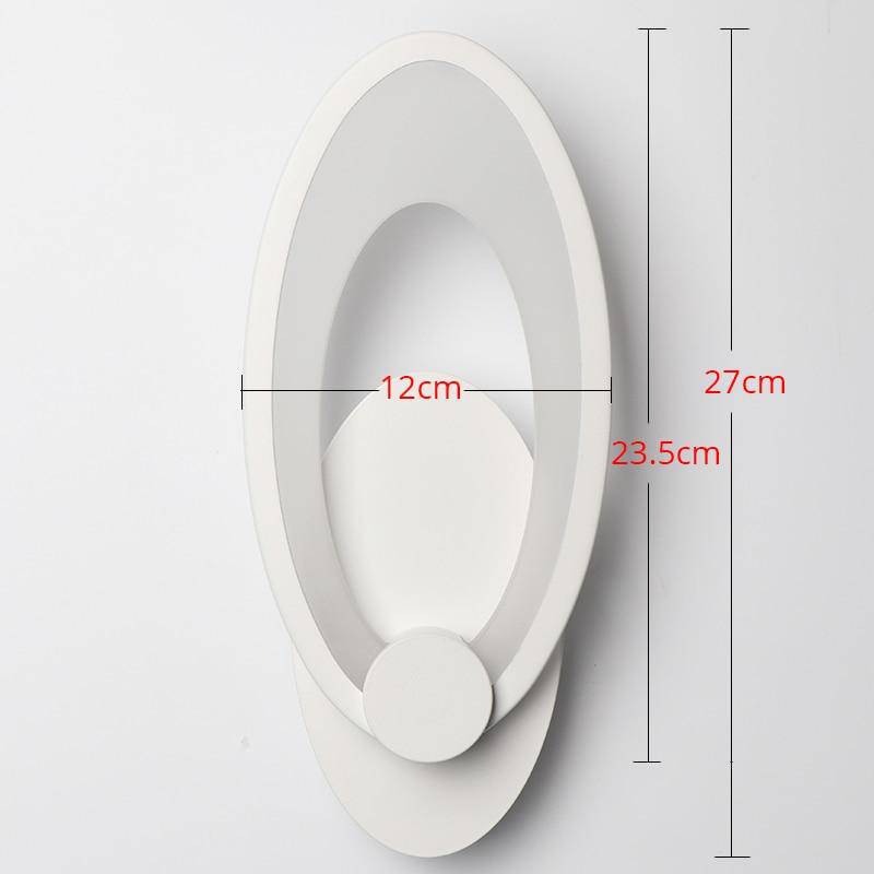 Oval LED Wall Sconce for Room Decoration Norenza