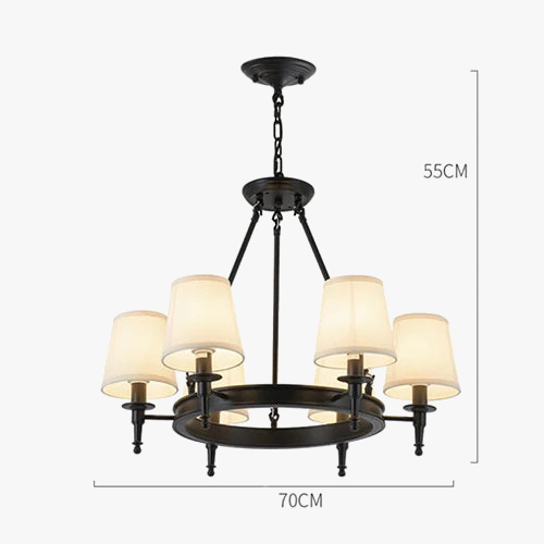 Retro American Ceiling Lamp for Home Living Room Dining Decor