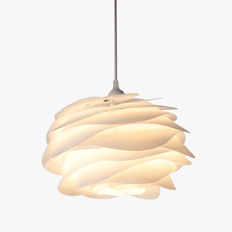 Petal Design Pendant Light for Home Decor Beige Norenza